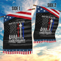 USA 250th Anniversary Patriotic Garden Flag Vintage American Flag Jets Semiquincentennial