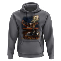 Soar On Wings Like Eagles Christian Hoodie Isaiah 40:31 Bible Verse Faith Motorcycle
