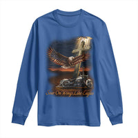 Soar On Wings Like Eagles Christian Long Sleeve Shirt Isaiah 40:31 Bible Verse Faith Motorcycle