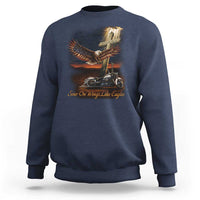 Soar On Wings Like Eagles Christian Sweatshirt Isaiah 40:31 Bible Verse Faith Motorcycle