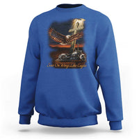 Soar On Wings Like Eagles Christian Sweatshirt Isaiah 40:31 Bible Verse Faith Motorcycle