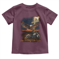 Soar On Wings Like Eagles Christian Toddler T Shirt Isaiah 40:31 Bible Verse Faith Motorcycle