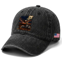 Soar On Wings Like Eagles Christian Washed Cotton Baseball Cap Isaiah 40:31 Bible Verse Faith Motorcycle