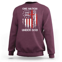 One Nation Under God 250 Years Sweatshirt 250th Anniversary USA