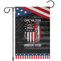One Nation Under God 250 Years Patriotic Garden Flag 250th Anniversary USA