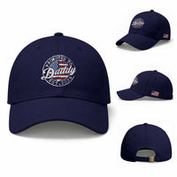 Promoted to Daddy 2026 Baseball Cap New Dad US Flag Fathers Day