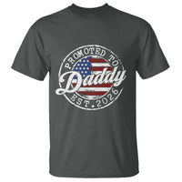 Promoted to Daddy 2026 T Shirt New Dad US Flag Fathers Day