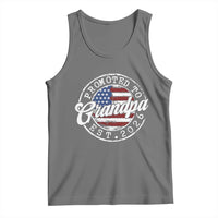 Promoted to Grandpa 2026 Tank Top New Grandfather US Flag Fathers Day