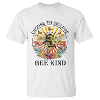 Autism Awareness T Shirt Choose To Include Bee Kind Retro Vintage Flower Bee - Wonder Print Shop