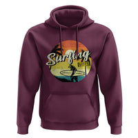 Surfing Lover Hoodie Surfing Vibes Retro Vintage Summer Vacation - Wonder Print Shop