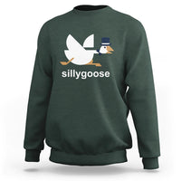 Funny Goose Sweatshirt Cute Silly Goose Meme Aesthetic Trendy - Wonder Print Shop