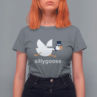 Funny Goose T Shirt For Women Cute Silly Goose Meme Aesthetic Trendy - Wonder Print Shop