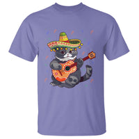 Cinco De Mayo Cat T Shirt Playing Huichoi Cute Sombrero Hat - Wonder Print Shop