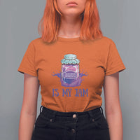 Alzheimer Is My Jam T Shirt For Women Awareness Support Funny Saying Quotes Grape Jar - Wonder Print Shop