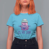 Alzheimer Is My Jam T Shirt For Women Awareness Support Funny Saying Quotes Grape Jar - Wonder Print Shop