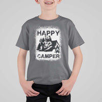 Camping Lover T Shirt For Kid Happy Camper Funny Bear Campfire Beer - Wonder Print Shop