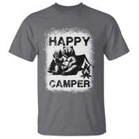 Camping Lover T Shirt Happy Camper Funny Bear Campfire Beer - Wonder Print Shop