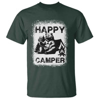 Camping Lover T Shirt Happy Camper Funny Bear Campfire Beer - Wonder Print Shop