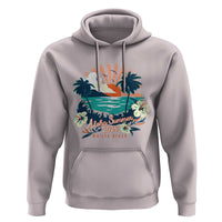 Summer Beach Hoodie Vintage Aloha Summer 2024 Wailea Hibiscus Flower - Wonder Print Shop