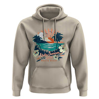Summer Beach Hoodie Vintage Aloha Summer 2024 Wailea Hibiscus Flower - Wonder Print Shop