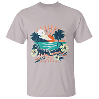Summer Beach T Shirt Vintage Aloha Summer 2024 Wailea Hibiscus Flower - Wonder Print Shop