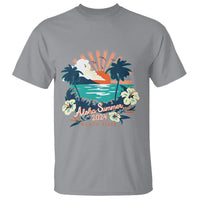 Summer Beach T Shirt Vintage Aloha Summer 2024 Wailea Hibiscus Flower - Wonder Print Shop