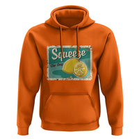 Funny Quote Hoodie Squeeze The Day Vintage Lemon - Wonder Print Shop