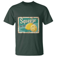Funny Quote T Shirt Squeeze The Day Vintage Lemon - Wonder Print Shop