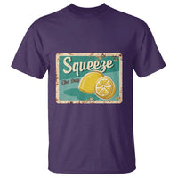 Funny Quote T Shirt Squeeze The Day Vintage Lemon - Wonder Print Shop
