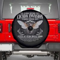 The Cicadas Reunion Tour 2025 Spare Tire Cover Cicada Invasion Brood XIV Vintage Concert Fest