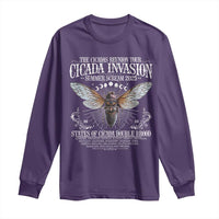 The Cicadas Reunion Tour 2025 Long Sleeve Shirt Cicada Invasion Brood XIV Vintage Concert Fest