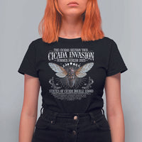 The Cicadas Reunion Tour 2025 T Shirt For Women Cicada Invasion Brood XIV Vintage Concert Fest