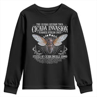 The Cicadas Reunion Tour 2025 Youth Sweatshirt Cicada Invasion Brood XIV Vintage Concert Fest