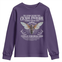 The Cicadas Reunion Tour 2025 Youth Sweatshirt Cicada Invasion Brood XIV Vintage Concert Fest