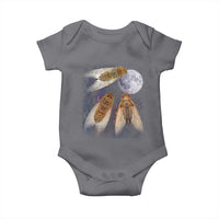Funny 3 Cicadas Concert Fest Moon Cicada Reunion Baby Onesie
