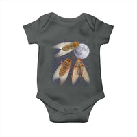 Funny 3 Cicadas Concert Fest Moon Cicada Reunion Baby Onesie
