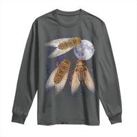 Funny 3 Cicadas Concert Fest Moon Cicada Reunion Long Sleeve Shirt
