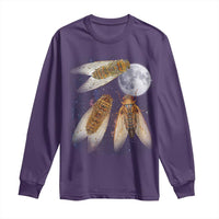Funny 3 Cicadas Concert Fest Moon Cicada Reunion Long Sleeve Shirt