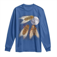 Funny 3 Cicadas Concert Fest Moon Cicada Reunion Long Sleeve Shirt