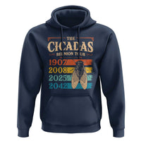 Funny Cicada Brood XIV 2025 Hoodie Periodical Cicada Tour 1907 2008 2042