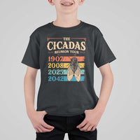 Funny Cicada Brood XIV 2025 T Shirt For Kid Periodical Cicada Tour 1907 2008 2042