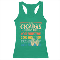 Funny Cicada Brood XIV 2025 Racerback Tank Top Periodical Cicada Tour 1907 2008 2042