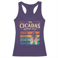 Funny Cicada Brood XIV 2025 Racerback Tank Top Periodical Cicada Tour 1907 2008 2042
