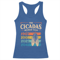 Funny Cicada Brood XIV 2025 Racerback Tank Top Periodical Cicada Tour 1907 2008 2042