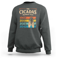Funny Cicada Brood XIV 2025 Sweatshirt Periodical Cicada Tour 1907 2008 2042