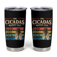 Funny Cicada Brood XIV 2025 Tumbler Cup Periodical Cicada Tour 1907 2008 2042