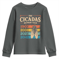 Funny Cicada Brood XIV 2025 Youth Sweatshirt Periodical Cicada Tour 1907 2008 2042