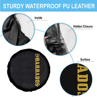 Funny Bajan Pride Barbados Trident Spare Tire Cover