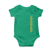 Funny Bajan Pride Barbados Trident Baby Onesie
