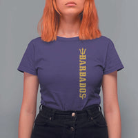 Funny Bajan Pride Barbados Trident T Shirt For Women